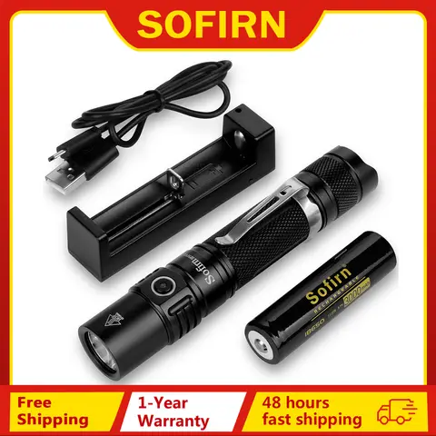 Powerful Tactical LED Flashlight 1200 Lumens Sofirn