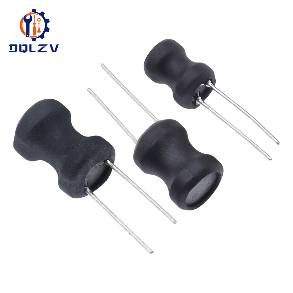10PCS Power Inductor DIP 68mm 6X8mm 2.2UH 4.7UH 10uH 22uH 100uH 330uH 470uH 1MH 2.2MH 4.7MH 10MH Inductance 2 Pins 9X12/8X12MM