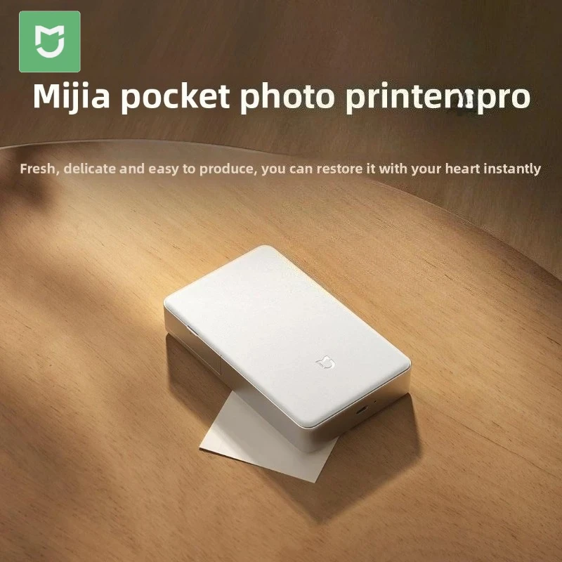 

Портативный фотопринтер Mijia Pro с AR-видео, Bluetooth-подключением, автоматической защитой от пыли и HD-печатью