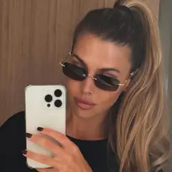 Women Sunglasses Rimless Fashion Classic  Personality Square Driving Luxury Brand Designer Trend Party Outdoor Sun Glasses UV400