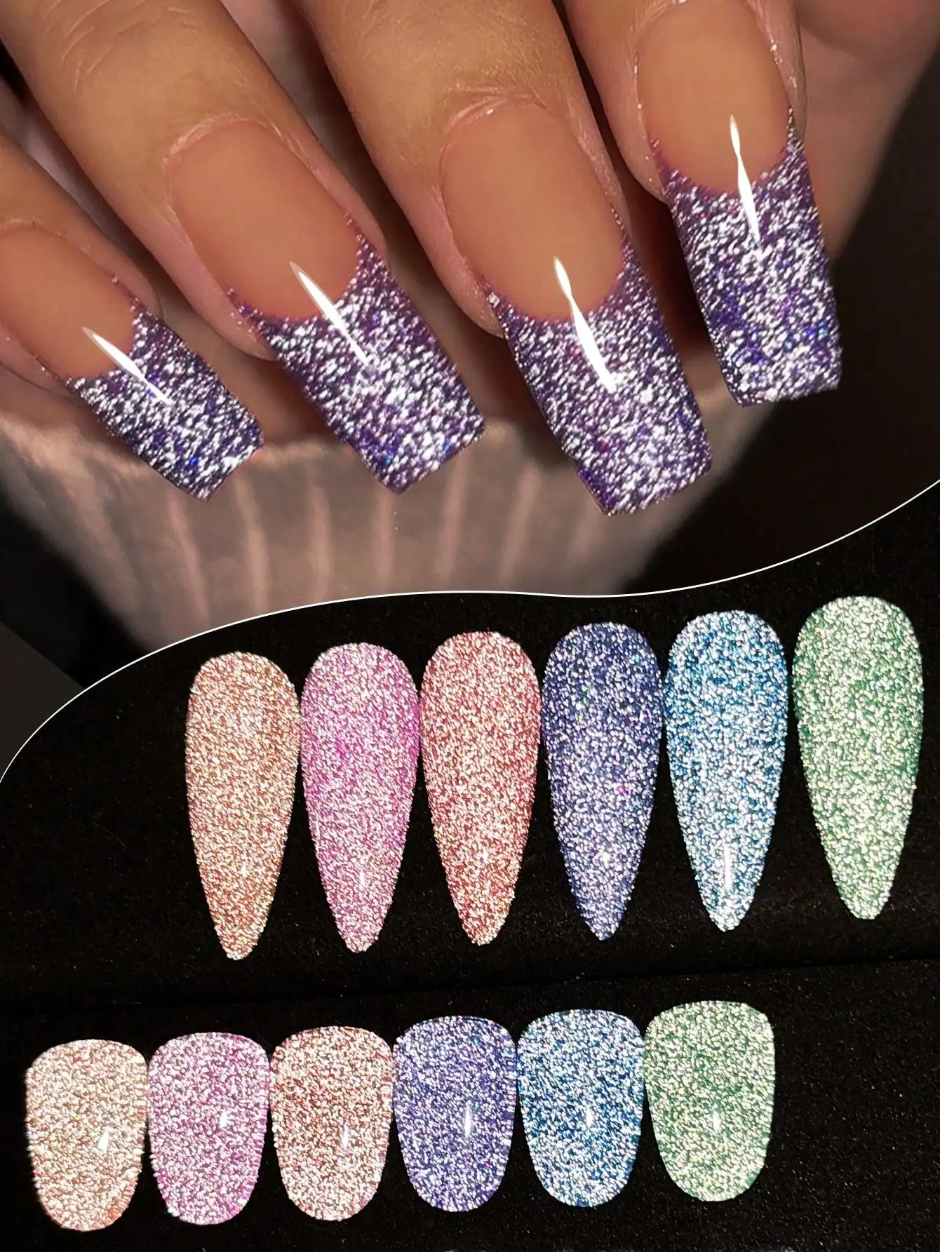 XEIJAYI 15ml ダイヤモンドグリッターネイルアートジェルネイルポリッシュ ソークオフUV LEDネイルグルー サロン女性用ネイルアート