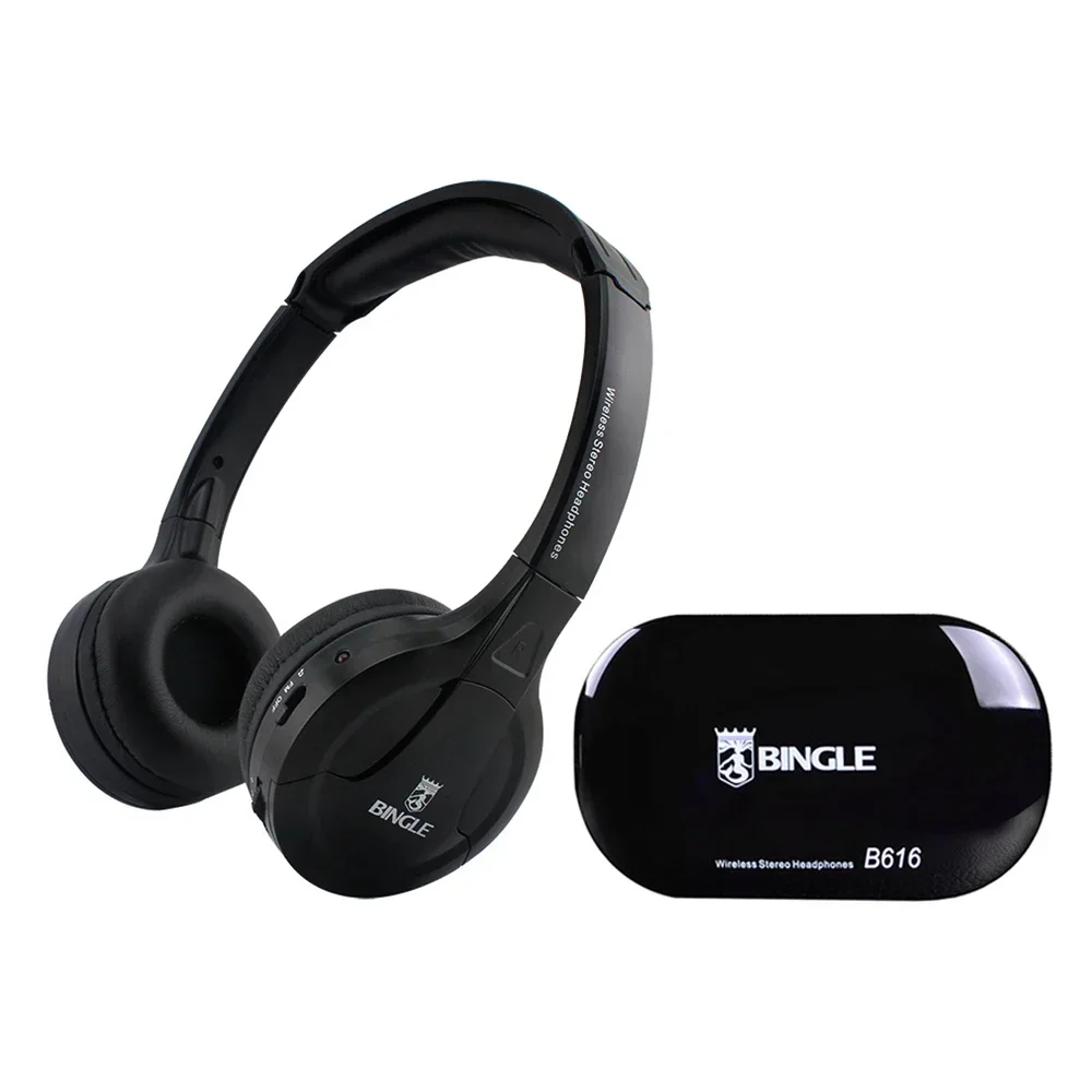 B-M Bingle B616 Multifunction Stereo Wireless Headset Headphones with Microphone FM Radio for MP3 PC TV Audio Phones