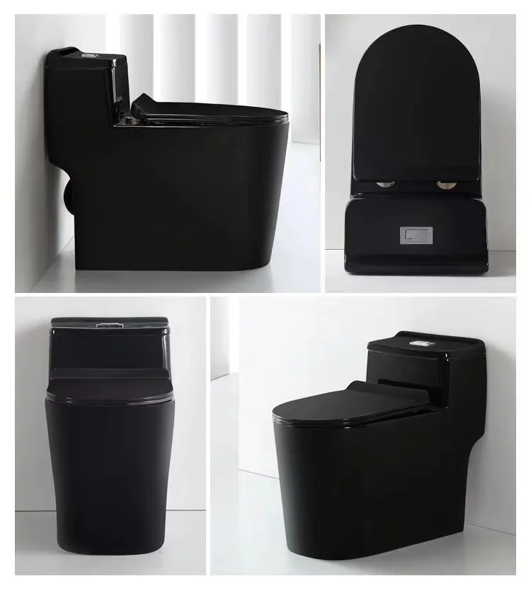 Toilet,Modern Bathroom Products Matte Black Toilet Ceramic One Piece Toilet - view 3