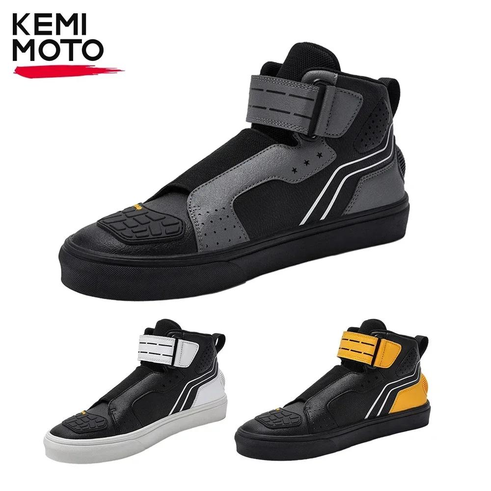 

Motorcycle Men Boots Racing Shoes Riding Breathable Boots Durable Soft Reflective Off-road Motorbike Motorcyclist Equipment