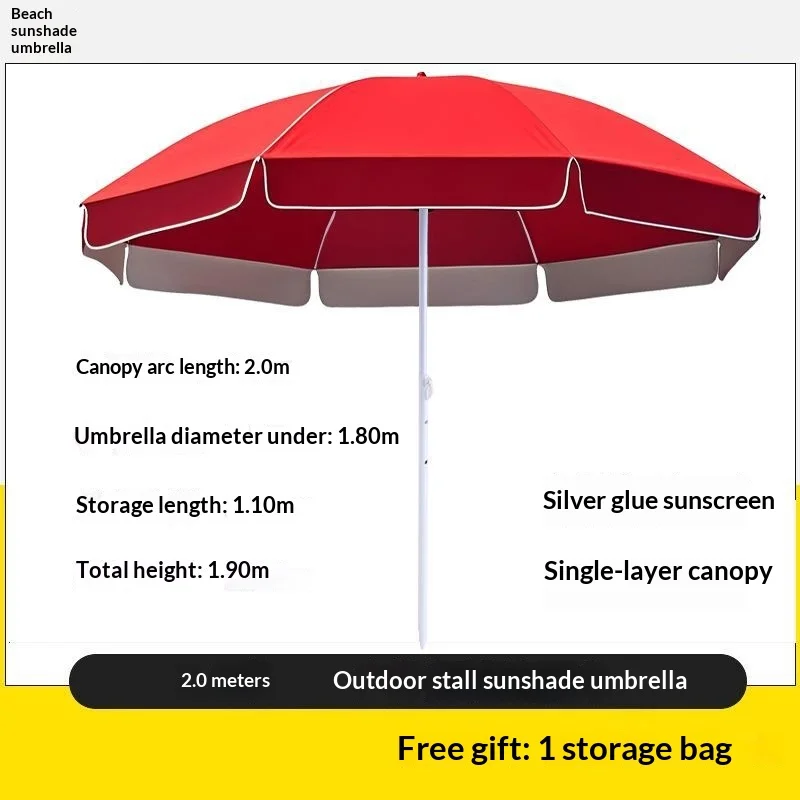 Commercial Market Stall Silver Coated Heavy Duty Waterproof Double Layer UV Sun Shade No Base Outdoor Use