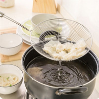 Stainless Steel Skimmer Strainer Colander Mesh Deep Fryer Oil Frying Scoop Noodles Dumpling Sieve Kitchen Tools Kitchenware