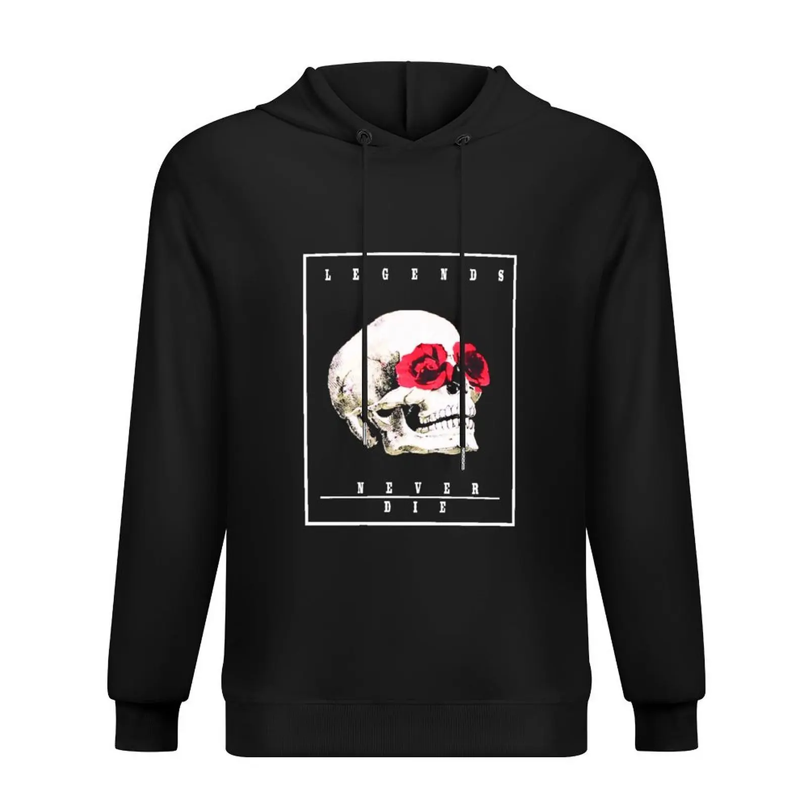 

Legends Never Die Skull Rose Hoodie korean clothes mens clothes autumn men clothes anime hoodie
