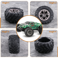 LALA 4Pcs 80mm Wheel Tire Tyre for Xinlehong Q901 Q902 Q903 9130 9136 9137 9138 1/16 RC Car Upgrade Parts,1