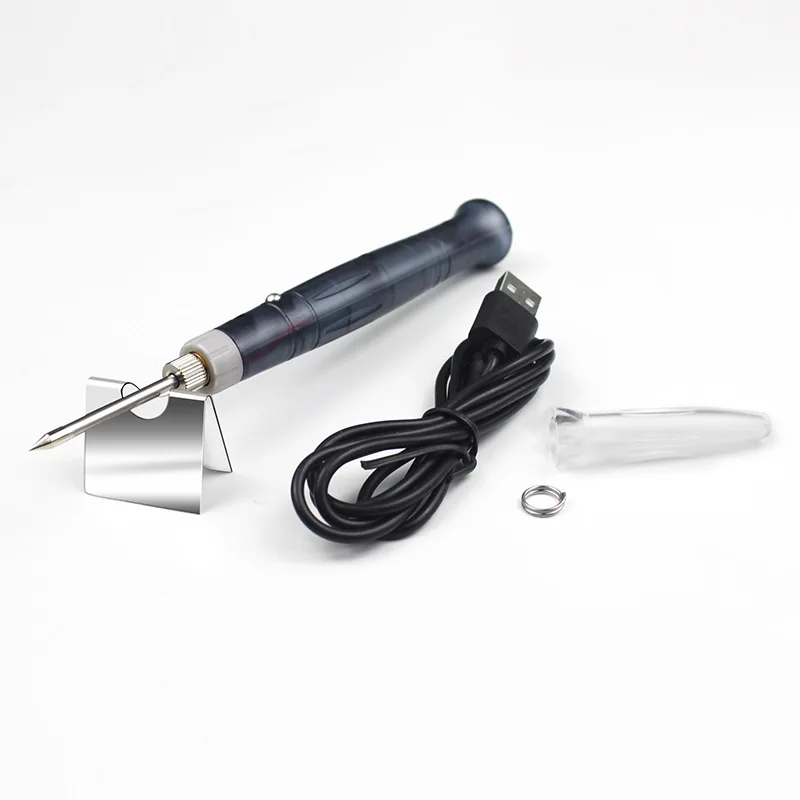 5V 8W  USB Connection Mini USB Soldering Iron Kit with Soldering Tips