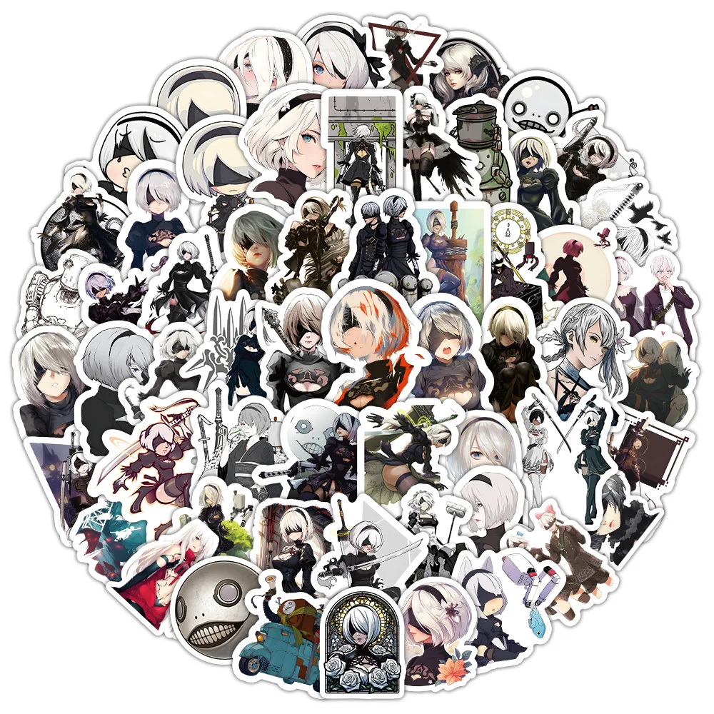 103pcs NieR Automata Stickers Notebook Computer Stationery Decoration Waterproof Sticker Supplies