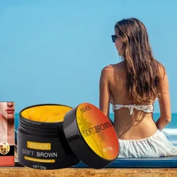 Deep Dark Suntan Quick Self-Tanning Cream Men Women Summer Beach Self Care Brown Tan Cream Bronzer Body Self Tanning Accelerator