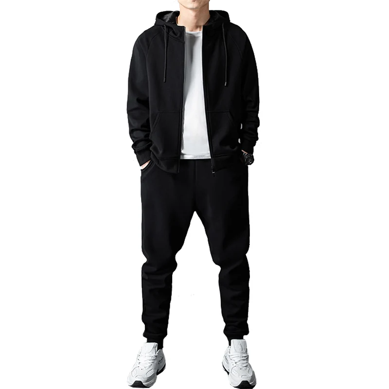 Fashion Tracksuit Set Men 2023 New Clothing Set Mens Sweat Suits 2 Pieces Baseball Jacket + Sweatpants Male Hip Hop Jogger Set