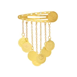 Multi Types Golden Coin Hair Accessories for Women New Trending Super Cute Girl's Hair Clips Charm Hair Jewelry Accessories Gift