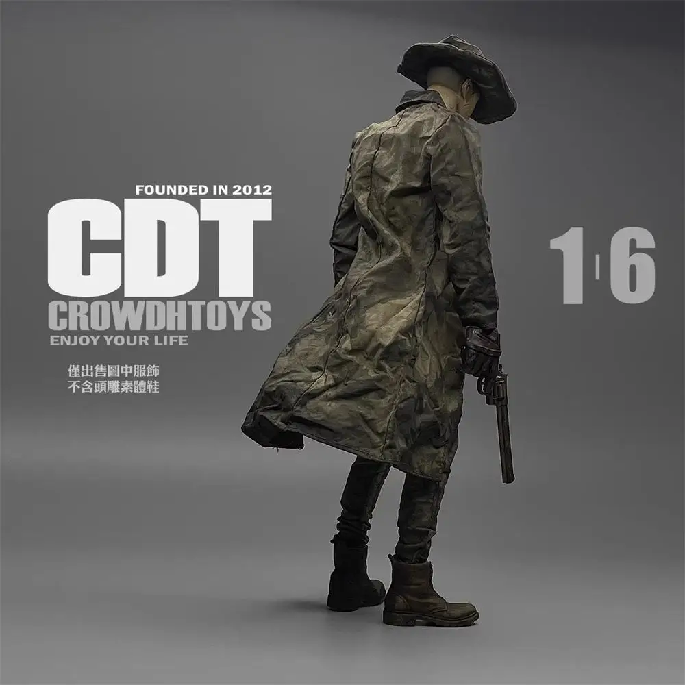 3ATOYS 1/6 Grunge Westernowy Styl Kowbojski Płaszcz Czapka Rękawki Spodnie z Efektem Brudu Bez Ciała Dla Figurki Akcji 12-calowej DAM COO Kolekcjonerska DIY