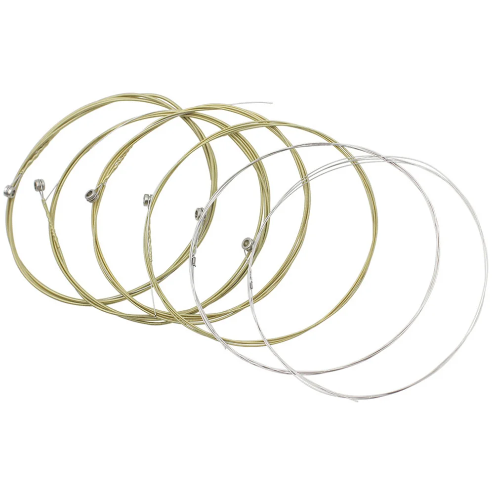 

6 Pcs Acoustic Guitar Strings Guitars Accessories Accessory Classical Parts Stainless Steel Folk