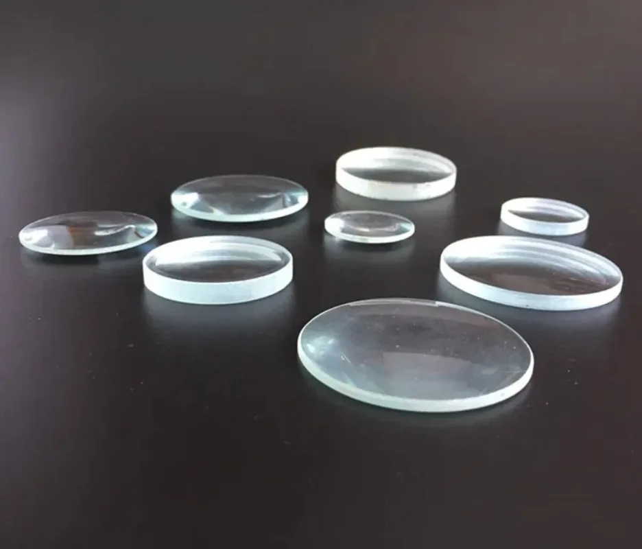 1PC Optical Glass Double Convex Lens 30mm 40mm 50mm Diameter Focal Length 50mm 75mm 100mm 150mm 300mm for DIY Projector Optics