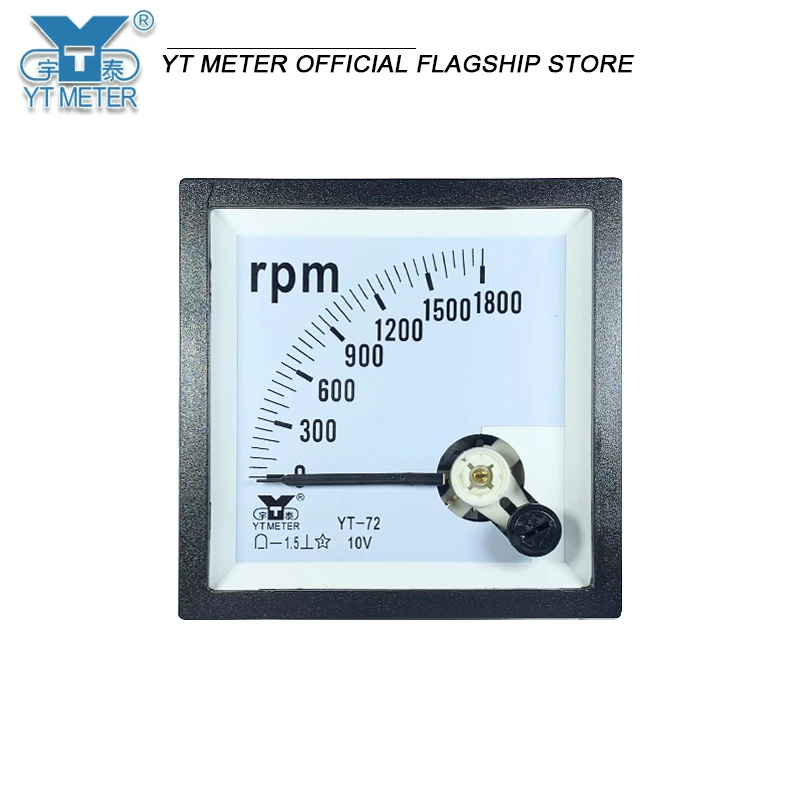 cp72 DC tachometer 1500 to 1800rpm meter meter 100m/min Input 10v sq72 dh72