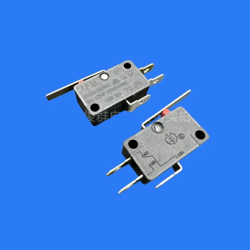 10pcs/Taiwan LF-10 micro switch high current 3-pin 16A stroke limit with handle