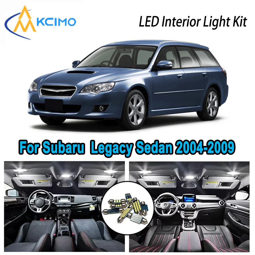 

High-Quality LED Interior Kit for Subaru Legacy Sedan Wagon 2004-2009 2006 Premium Error-Free Dome Map Trunk Automotive Lamps