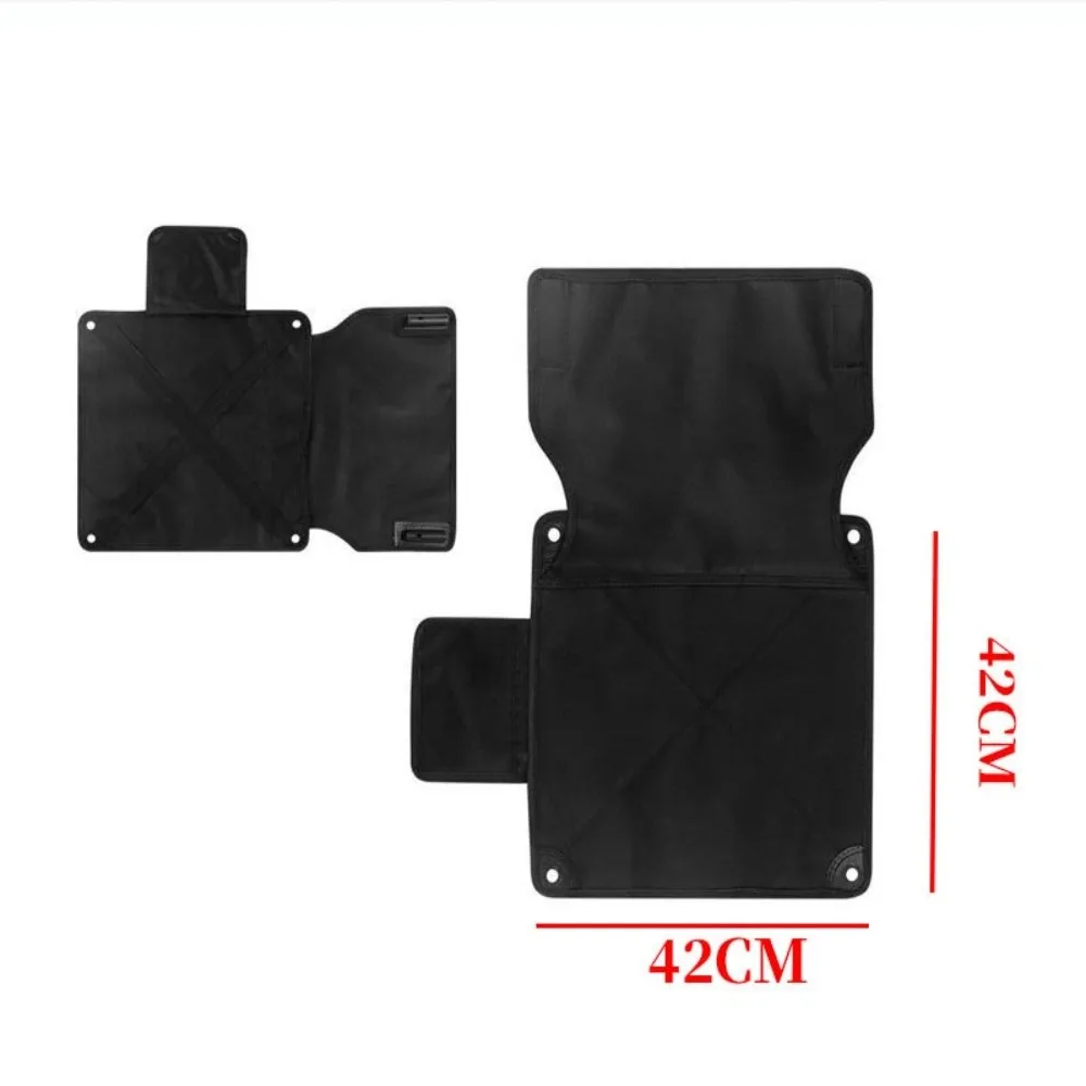Double-layer Folding Chair Replacement Cover Anti-slip with Backrest Beach Chair Pad Thickened Camping Chair Mat