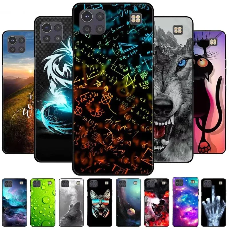 ل LG K92 5G حافظة كول وولف سيليكون اللوحة لينة غطاء أسود ل K 92 LGK92 5G الهاتف قذيفة كابا LMK920 الحيوان الأسد بولي TPU Coques