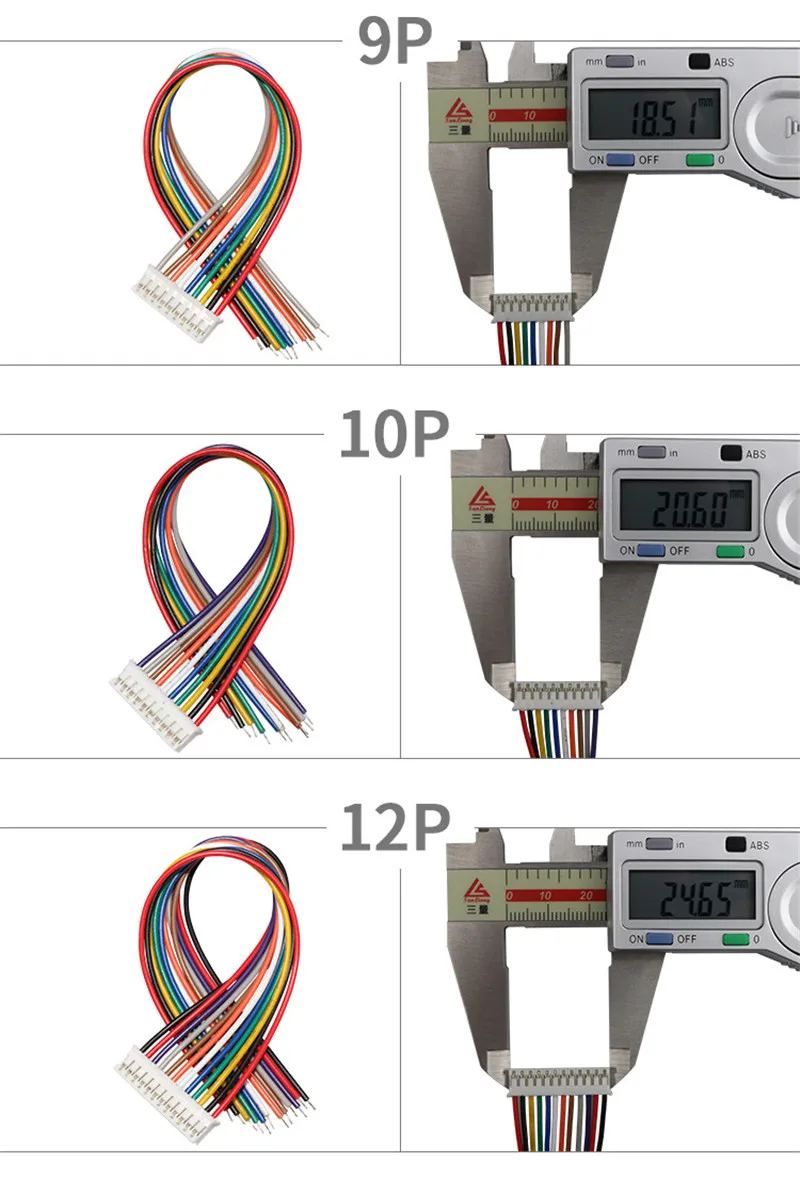 10PCS 1,0 1,25 1,5 2,0 2,54 SH/JST/ZH/PH/XH 1,0 MM 1,25 MM 1,5 MM 2,0 MM 2,54 MM 2PIN/3/4/5/6/7/10P Weibliche Stecker Stecker Mit Draht – Detail 22