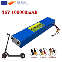 2024 New 10S3P 36V 100000mAh 36v Electric Scooter Battery Pack 18650 Lithium M365 Electric Scooter 36v Battery Scooter