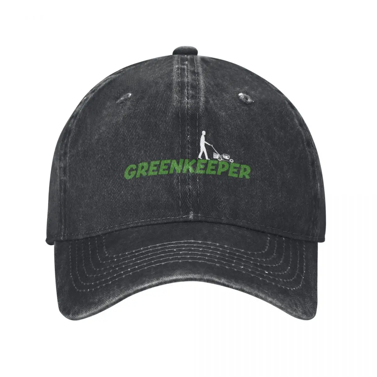 Greenkeeper lawn mower gardener gift idea Baseball Cap Rave Hip Hop Sunhat custom Hat Designer Man Women's