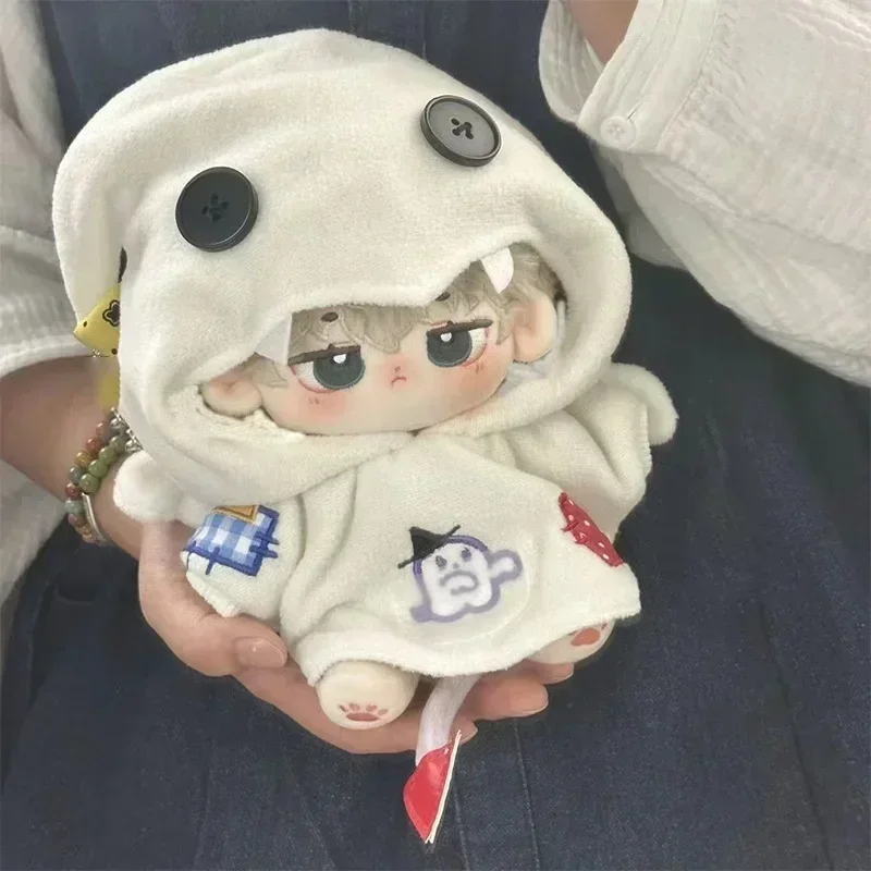 Dolls Accessories 40cm 20cm Ghost Kid Baby Clothes Jumpsuit Halloween Style Creative Cotton Doll Dressing Exclusive Design Gift