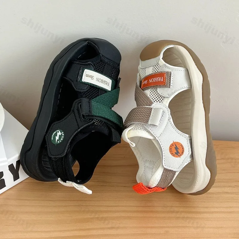 Boys Sandals 2026 Summer Kids Sandals Anti-slippery Toddler Beach Shoes Fashion Children Outdoor Leisure Sports Sandals
