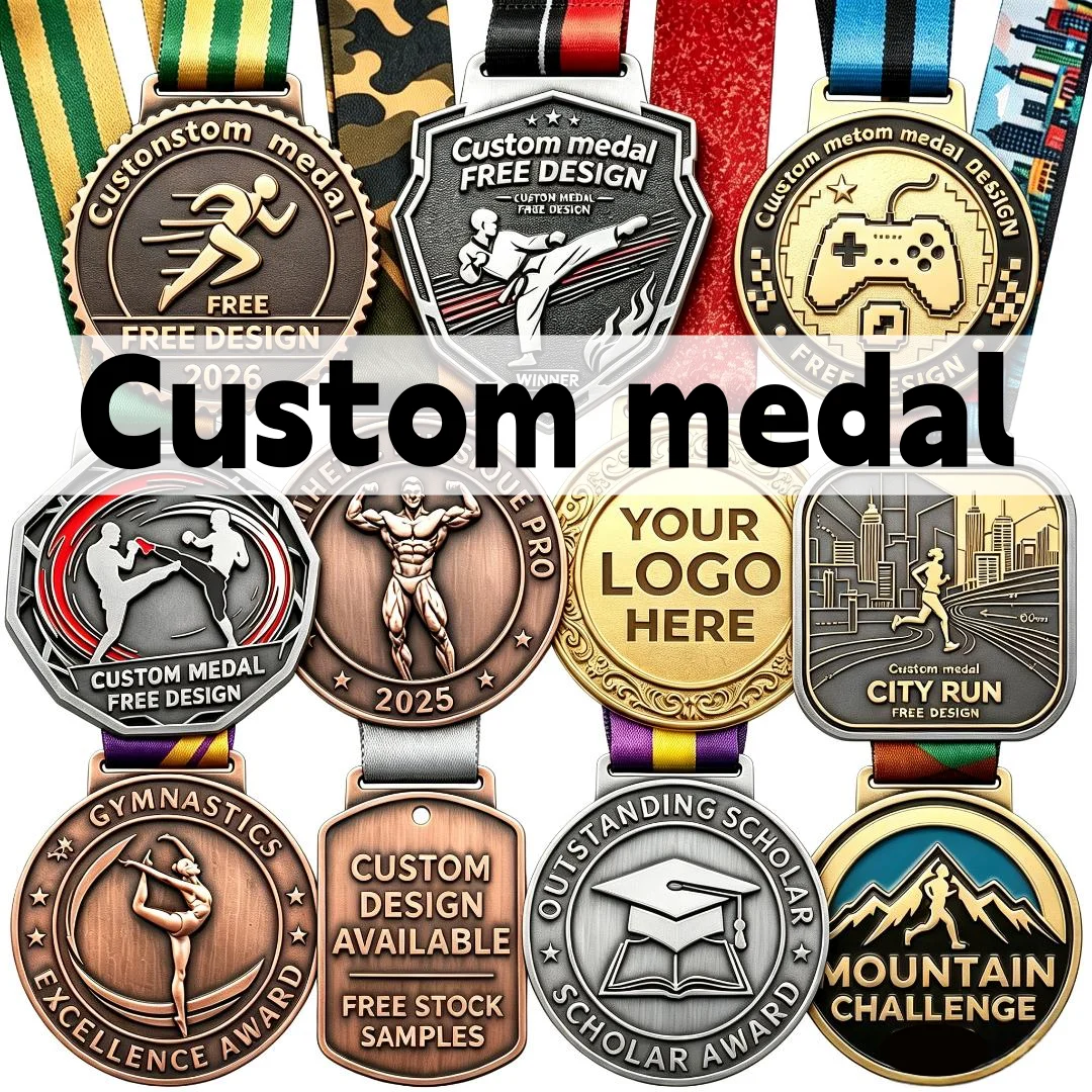 Metal Medal Manufacturer Custom Metal Medal Personalized Graduation Medals Dance Taekwondo Sports Medals Award Souvenir