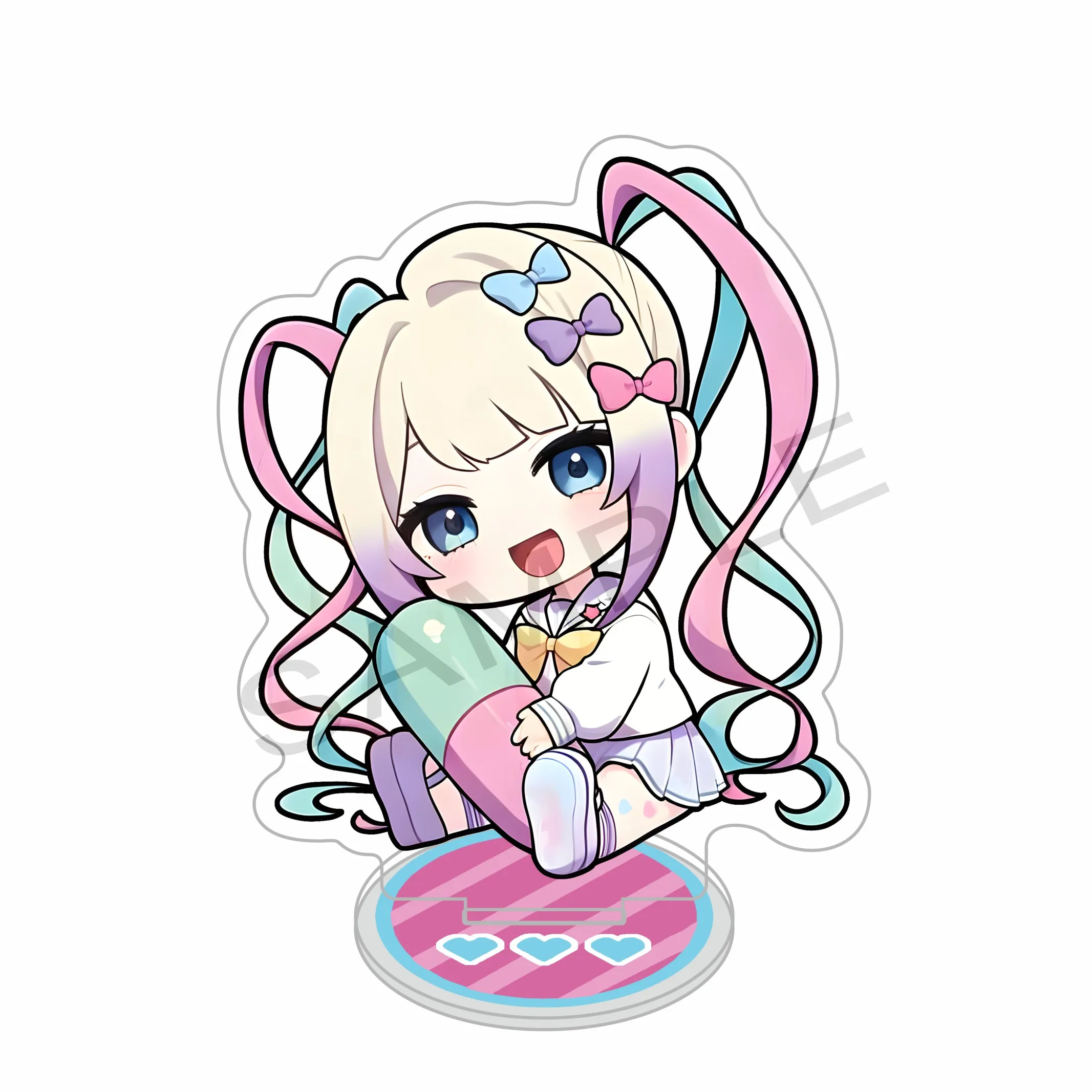 Anime Needy Streamer Overload Needy Girl Overdose Acrylic Stand Keychain KAngel Ame-chan Choten-chan Desk Decor Gift 10cm