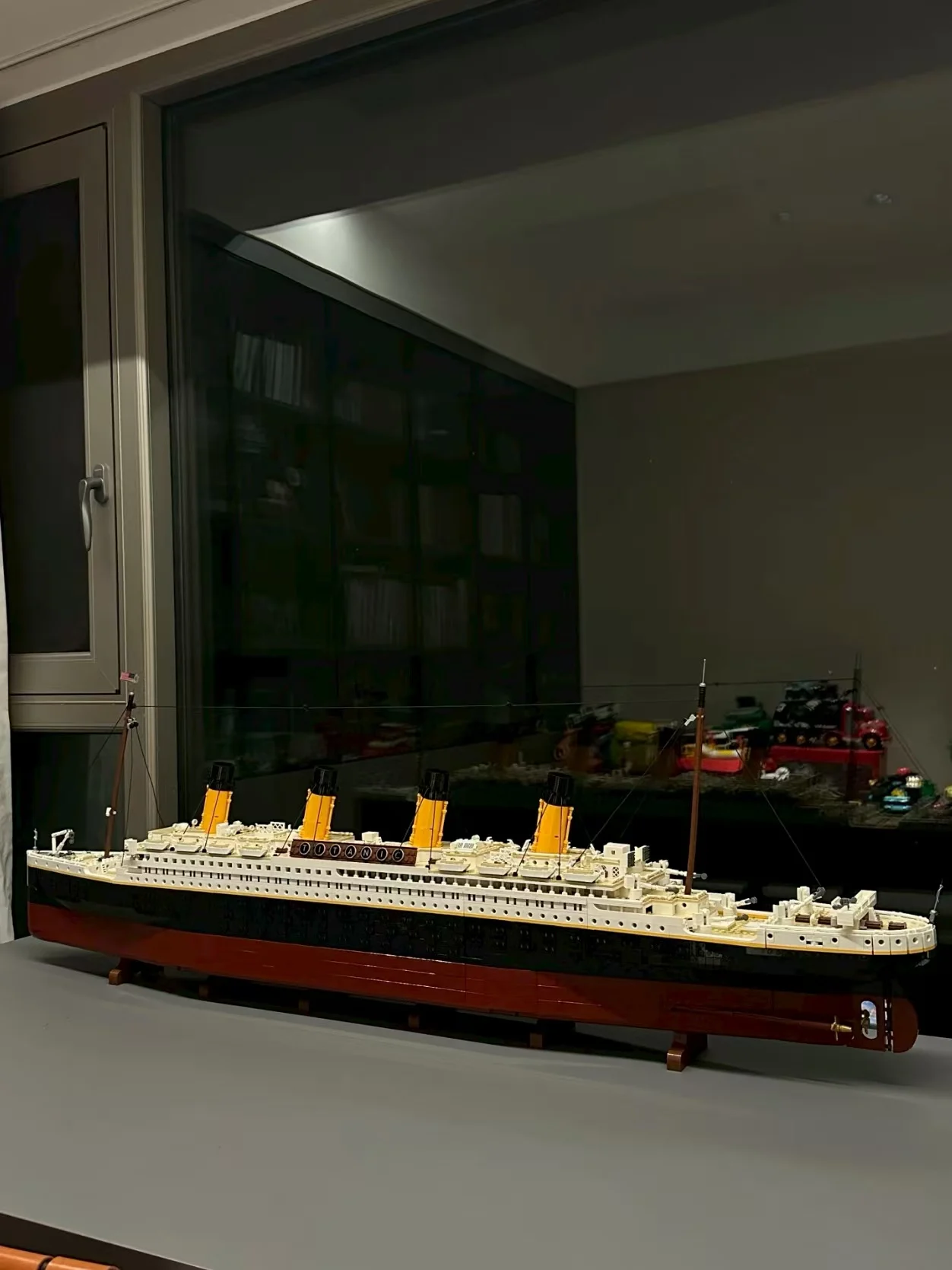 Compatible con bloques de construcción Titanic 10294, modelo de exhibición MOC, barco de crucero, barco de vapor, juguete para adultos, regalos de navidad, 9090 Uds.