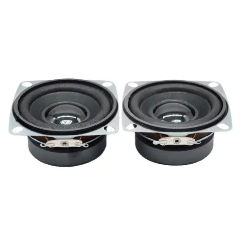 2 개/몫 2 인치 4 옴 3W 전체 범위 스피커 휴대용 52MM 오디오 스피커 서브 우퍼 DIY Hifi 스테레오 Sqaure 블루투스 스피커