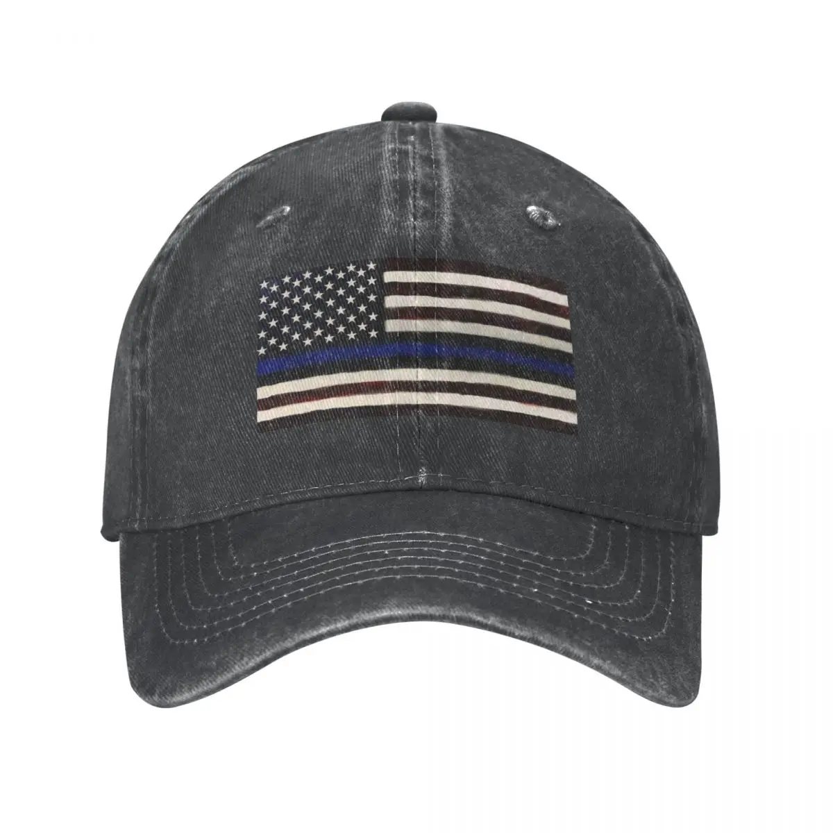 Blue Line American Flag Cowboy Hat Hat Baseball Cap Golf Cap Man Women's