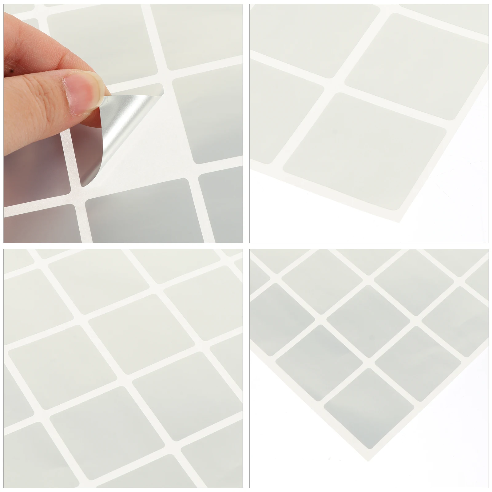 

100pcs Waterproof Marking Sticker Self Adhesive Storage Labels for Home Office School Silver Large Classification Stickers