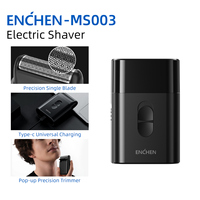 ENCHEN Mini Razor Electric Shaver Beard Trimmer Hair Shaving Machine Compact Foil Floating Shaver Pop-up Trimmer Portable MS003