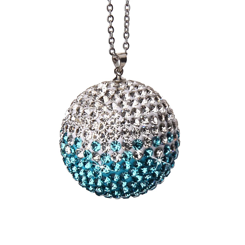 

Crystal Ball Pendant Car Accessories Rhinestone Hanging Decor Interior Ornament Fashionable Gift Premium Material Long Use