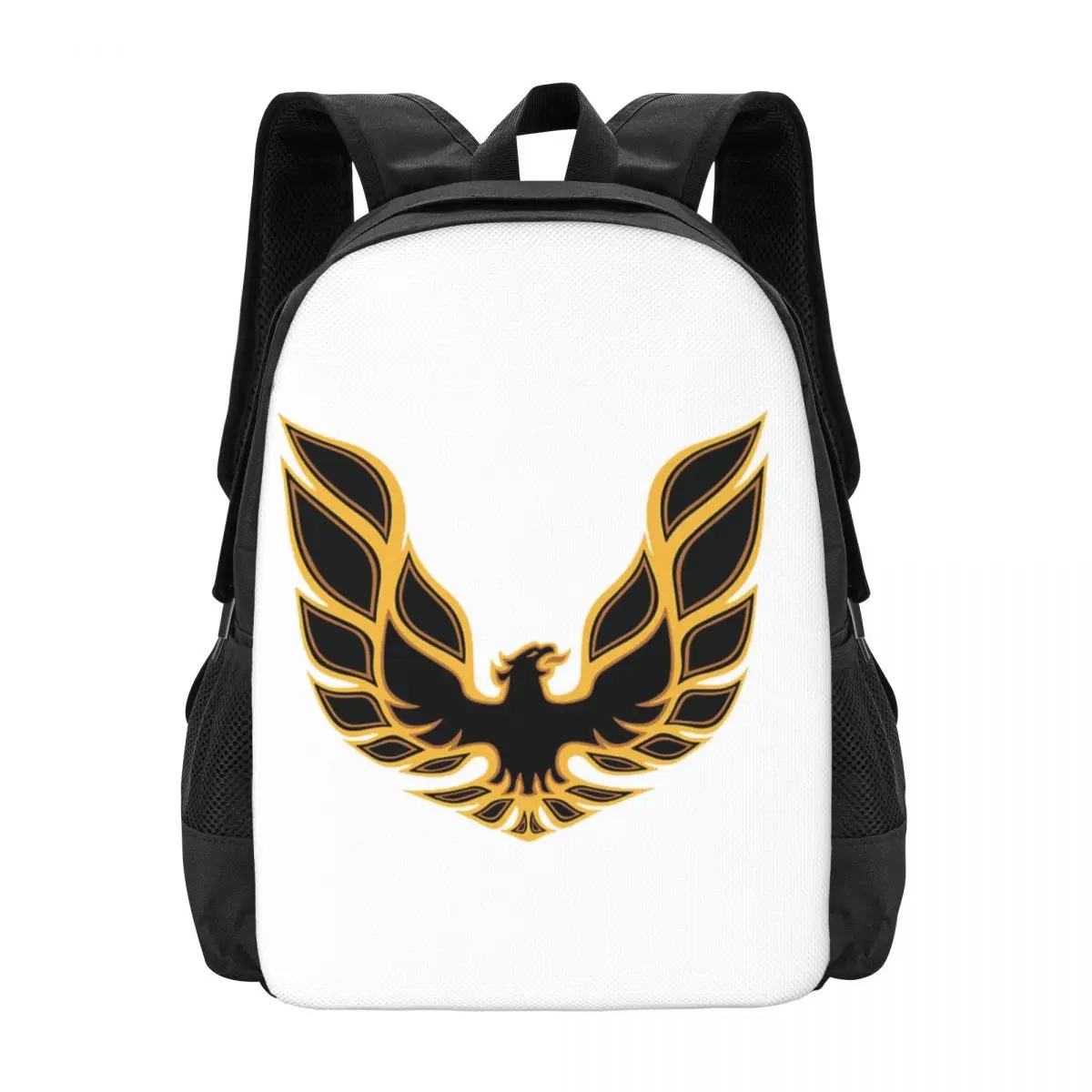 

Pontiac Trans Am Firebird Bandit Golden Backpack Hot Sale Daypack Large Capacity BookBag School Bag Shoulder Bags for Men Women