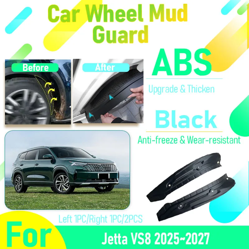 

Car Mudguards For FAW-Volkswagen Jetta VS8 2025 2026 2027 Antifreeze Left Right Wheel Mud Guard Fenders Mudflap Auto Accessories