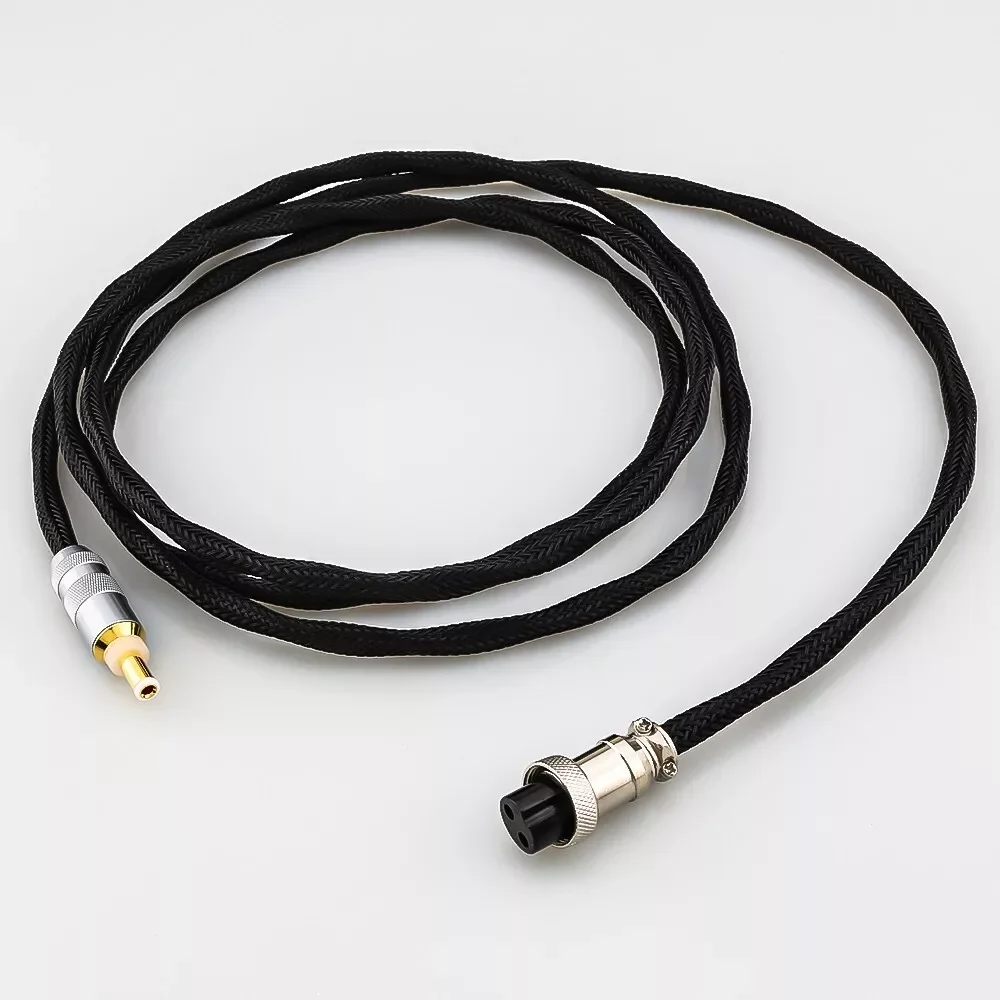 HIFI GX12-2P to 5.5mm DC 2.1mm / 2.5mm OCC silver plated DC cable For TeraDak - Image 6