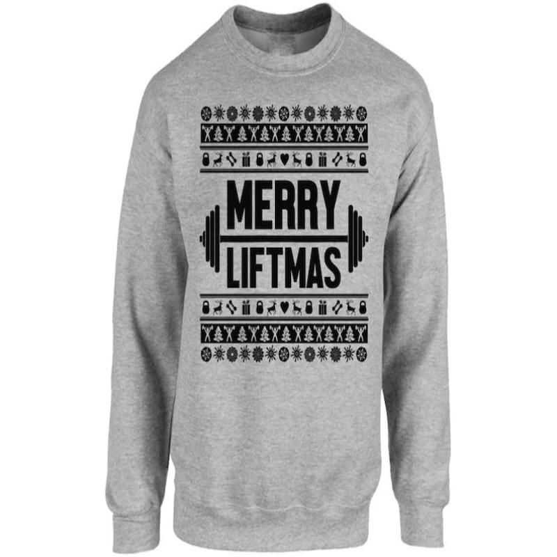 Feliz natal liftmas unissex moletom engraçado festa de fitness feriado treino natal para correspondência hoodies manter quente pulôver