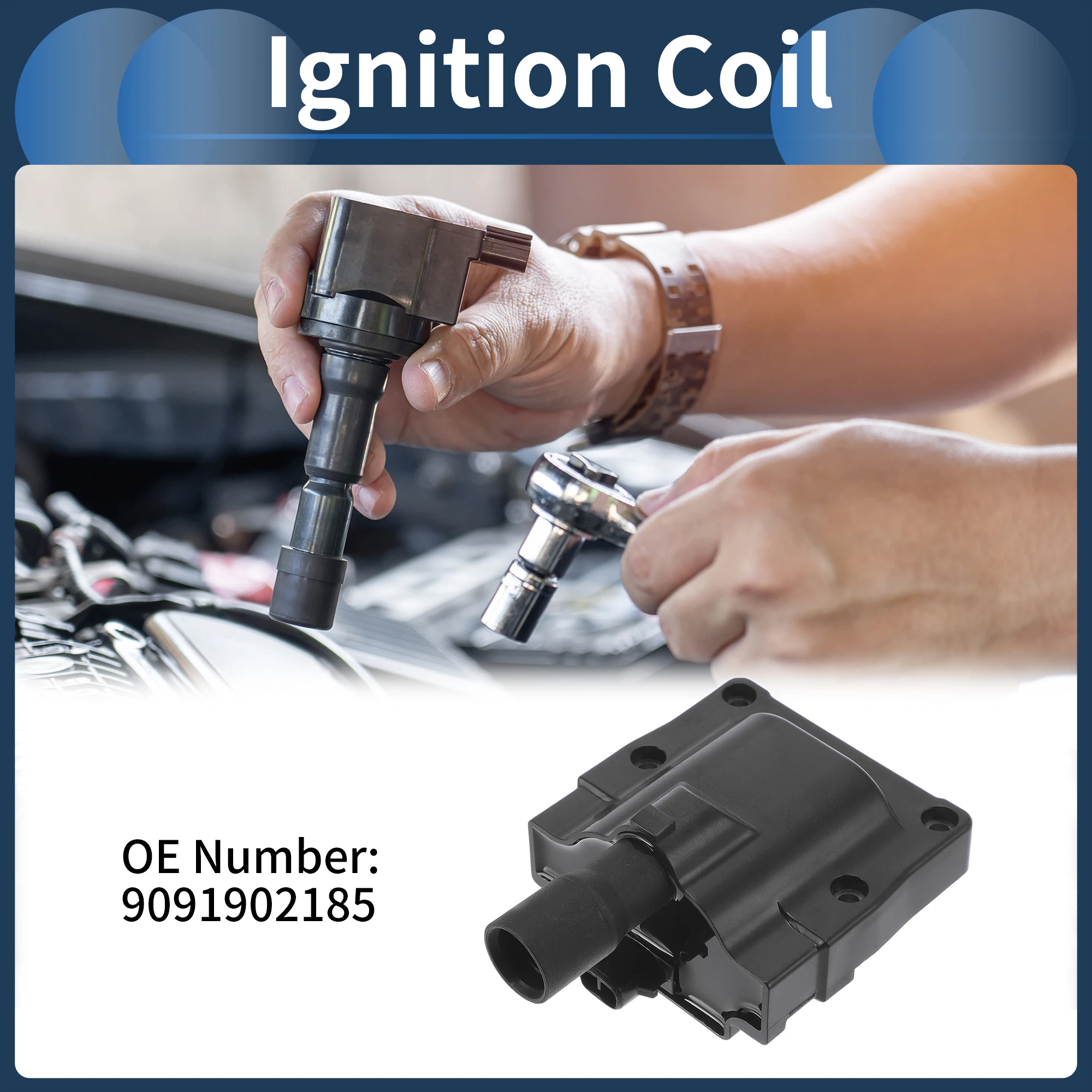 

UXCELL Ignition Coil Ignition Coil Pack No.9091902185 for Lexus ES 1989-1991