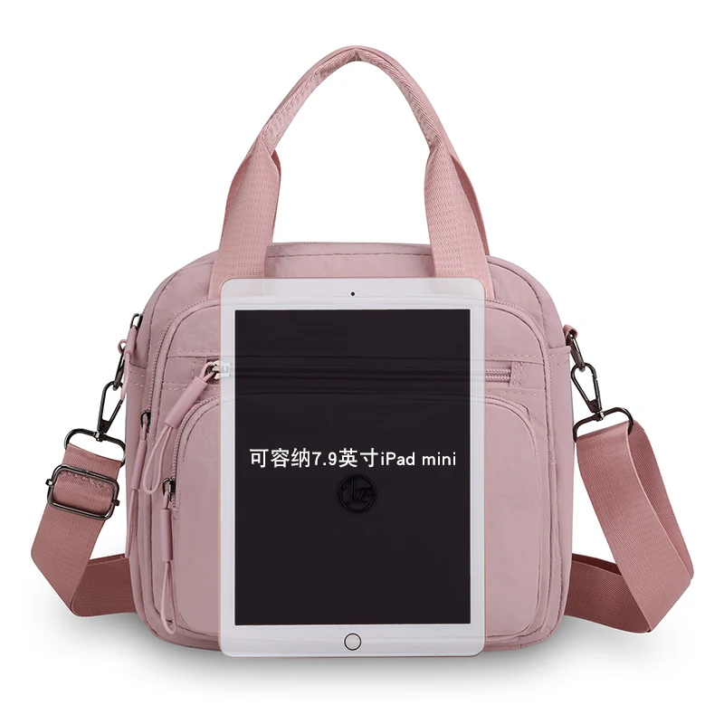 Messenger Shoulder Bag for Women, Wrinkle Resistant Nylon Square Purse, Thickened Multi Layer Large CapacityFor Daily Casual Use