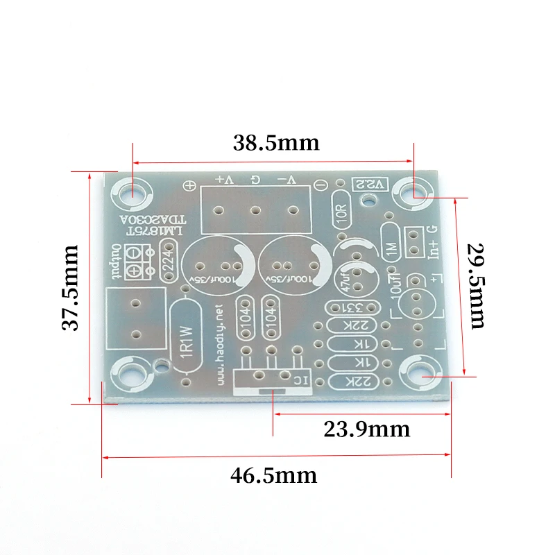 LM1875T Mono Amplifier Board 20W High Temperature Speaker Amplifier Machine Manufacturing DIY Kit PCB Welding Practice