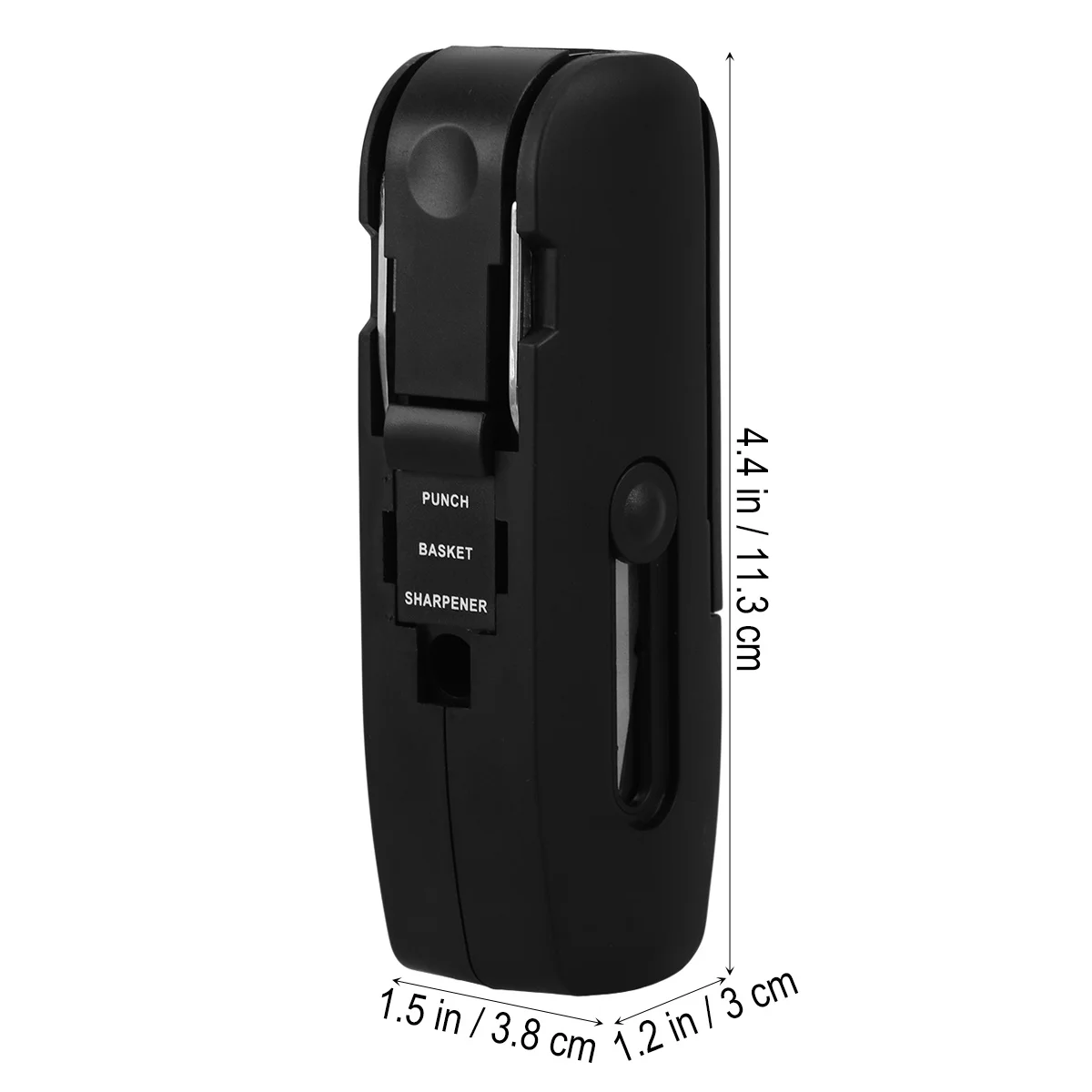 Multifunctional Stationery Tool Set Black Includes Scissor Flexible Rule Pencil Sharpener Stapler Cutter Screwdriver