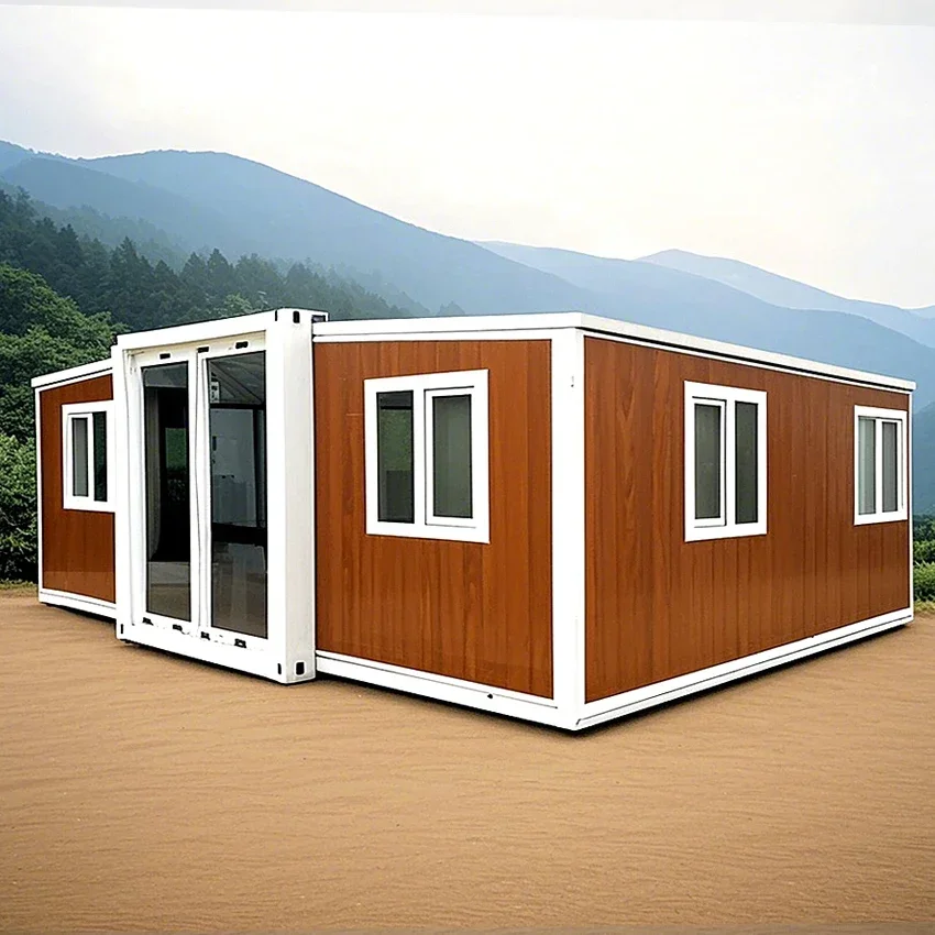 Customized Transportable Cheap Prefab Mobile Tiny Granny 2 Bedroom Home 20ft Expandable Living Container House Travel Trailers