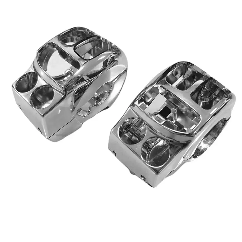 Chrome Handlebar Control Switch Button Housing Covers For Touring And Trike Models For 2014- 2023 Road Glide Special FLTRXS-T48C