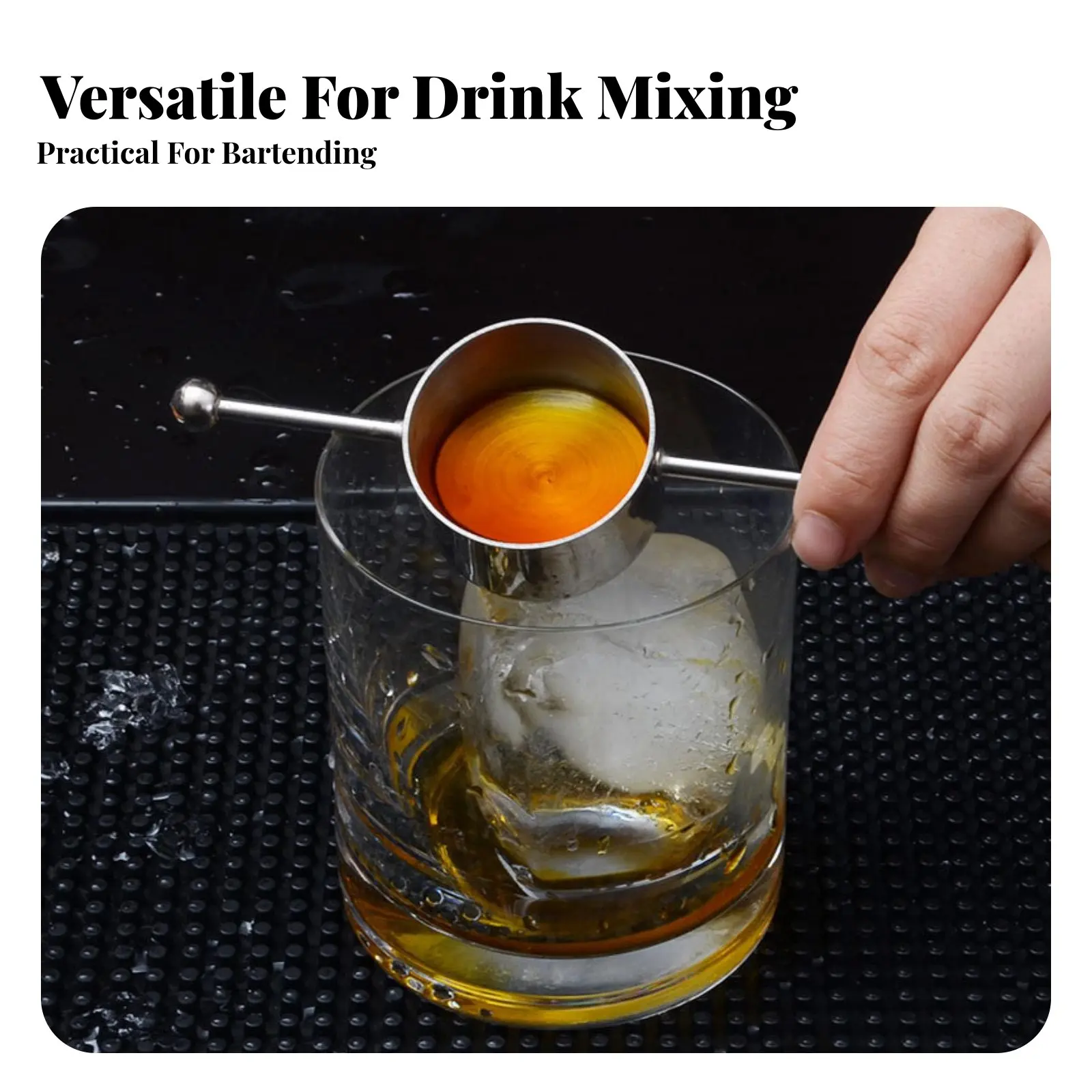 Stainless Steel Jigger Mirror Polished Mixed Drink Measuring Vessel Double Jigger Long-Lasting Bartending Equipment Dishwasher