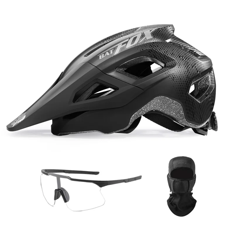 

BATFOX Adult Mountain Bike Helmet with Enhanced Anti-Impact 17 Air Vents In-Mold Professional Enduro MTB Helmet for Men & Women